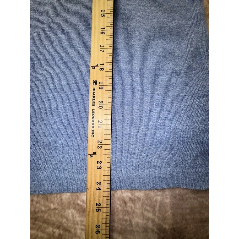 Ralph Lauren Long Sleeve 1/4 Zip Mock Neck Sweater Light Blue L